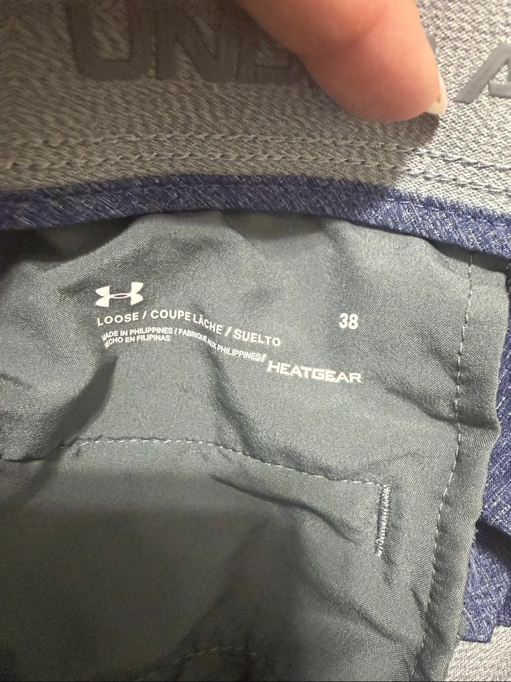 Under Armour Men's Navy Heather Flat-Front Golf Shorts